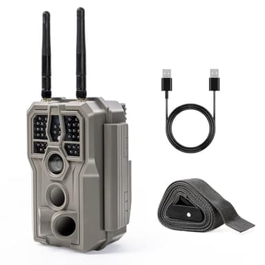 GardePro E8 2.0 WiFi Bluetooth Trail Camera (Non-Cellular), 4K Video & 64MP Photo,Dual Antennas, Stable Connection, On-Site App Viewing, No-Glow Night Vision, Motion Activated