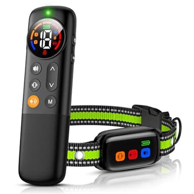 Upgrade Vibrating Dog Training Collar with Remote, No Shock, Beep and Vibration Only, 3300FT Long Range, Waterproof Rechargeable, Safety Lock, No Prongs, for Small Medium Large Dogs