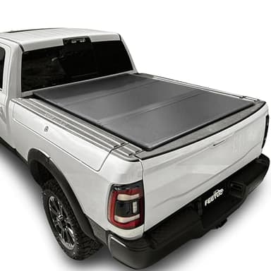 FeeTUO Hard Tri-Fold Tonneau Cover Truck Bed Waterproof Dustproof Compatible with 2009-2026 Ram 1500 5.7FT/67.4inch with RamBox Fleetside