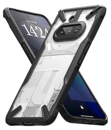 Ringke Fusion-X Compatible with Nothing Phone 3a Case, Anti-Scratch Dual Coating Shockproof Cover Designed for Nothing Phone (3a) - Black