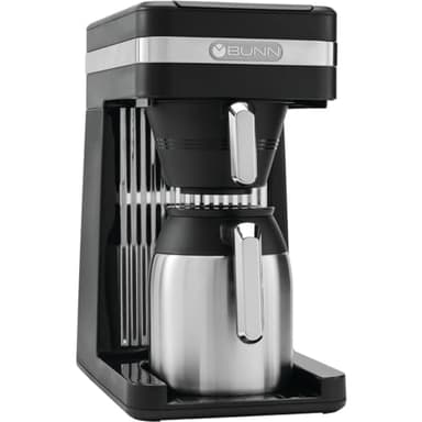BUNN 55200 CSB3T Speed Brew Platinum Thermal Coffee Maker Stainless Steel, 10-Cup, Black