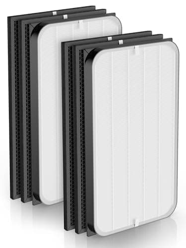 KALDERO 5500 Replacement Filter Compatible with Air Doctor 5500, 5000 and 5500i Air Purifiers, 2 Premium Efficiency Filters and 4 Carbon/VOC Filters, 6-Pack