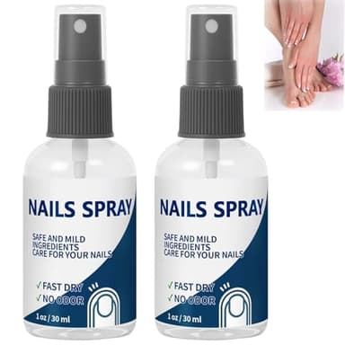 Nail Spray, Toe Nail Care Treatment Spray, Keeps Feet Fresh & Dry All Day for All Nail Types, 2 PCS