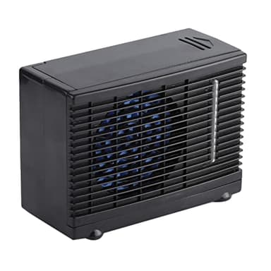 KIMISS Portable AC for Car, Portable Air Conditioner DC 12V Car Truck Home 20 x 11 x 15cm 2 Speed Adjustable Mini Fan Small Air Conditioner for Home Desktop