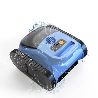 Zyerch Cordless Robotic Pool Cleaner, Pool Vacuum for Inground Pools, (2026 Upgrade) Automatic Pool Vacuum with Wall Climbing & Waterline Scrubbing, Cleaning Up to 2100 Sq.ft, 180 Min