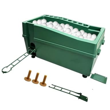 ZITREOXN Automatic Golf Ball Dispenser for Indoor Simulators and Golf Driving Range Teeing Machines No Electricity Required (Golf Training Machine)
