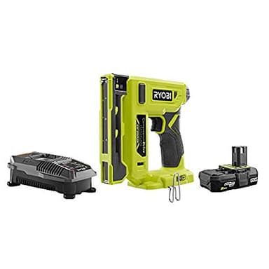 RYOBI P317-P163 18-Volt ONE+ Cordless Compression Drive 3/8 in. Crown Stapler Kit with 2.0 Ah Battery and Charger