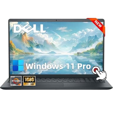 Dell Inspiron 15 3535 Touchscreen Laptop - 64GB DDR4 RAM, 2GB SSD, 15.6" FHD WVA Display, AMD Ryzen 7 7730U, Windows 11 Pro, Copilot, Wi-Fi, Numeric Keypad, Webcam, for Business & Students