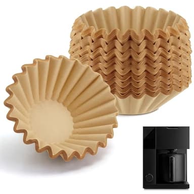 Coffee Filters Compatible with Fellow Coffee Maker, 200 Pcs Extra-Deep Bowl Design Filter Paper for Fellow Aiden Precision 10 Cup Batch Brew Basket