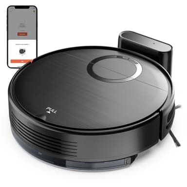 Robot Vacuum, 2 in 1 Robot Vacuum and Mop Combo for Pet Owners: Strong Suction, Anti-Tangle Brushless Inlet, Picks Up Dog & Cat Hair, Wet Mopping Removes Paw Prints, Auto-Recharge with Schedule