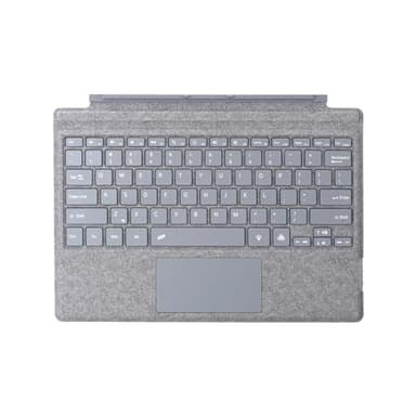 mobee Type Cover for Microsoft Surface Pro 7+ / Pro 7 / Pro 6 / Pro 5 / Pro 4 / Pro 3, 12.3 inch, Ultra-Slim Bluetooth Keyboard with Multi-Touchpad, 7-Color Backlight (Ash)