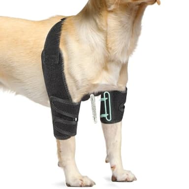 Lyderpet Dog Elbow Protector Brace for Canine Pads Elbow&Shoulder Support Callus, Hygroma, Dysplasia, Arthritis, Dislocation, Pressure Sores, with Metal Splints Wrap Both Left and Right Front Legs