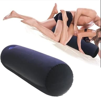 Upgrade Cyclinder -Pillow Inflatable Cushion,Sex Things for Portable Pillow,Wrist Restraints for Couple Under Queen Bed Couples Kinky Play Hand Leg Cuffs Strap Set Ankle Sweater bBD-9