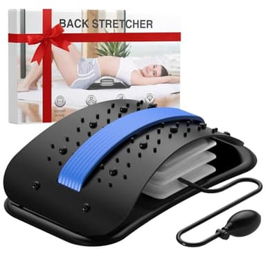 Docemel Back Stretcher for Lower Back Pain Relief,Adjustable Inversion Lumbar Traction Device,Lumbar Support Board for Spinal Decompression and Scoliosis,Back Support Sciatica Pain Relief
