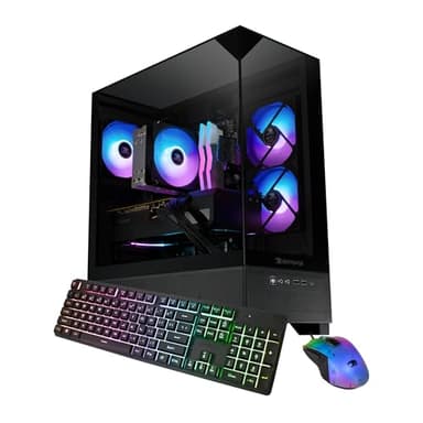 iBUYPOWER Element SE Gaming PC Desktop Computer AMD Ryzen 7 5700 CPU, NVIDIA GeForce RTX 5060 8GB GPU, 16GB DDR4 3200MHz RAM, 1TB NVMe SSD, Windows 11 Home, Gamer Keyboard and Mouse - ESA7N5601