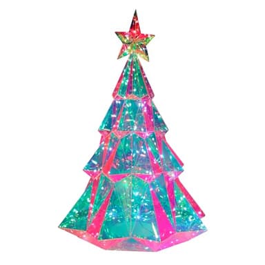 Kurt Adler 25.5-inch Pre-Lit Multifunction RGB Smart Holographic Christmas Tree