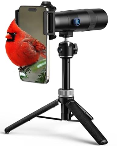 APEXEL High Power 30x HD Telephoto Lens for iPhone | Phone Camera Lens for Outdoor Photography | Compatible with iPhone, Samsung, Pixel | Includes Tripod with Universal Smartphone Clip & Tripod Mount