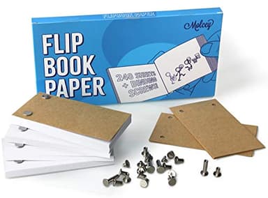 Blank Flip Book - 240 Sheet Animation Paper with Holes - 480 Pages : For Drawing, Comic Book Sketches