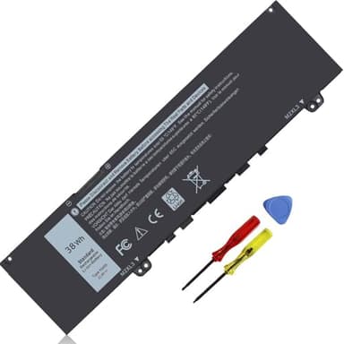 38Wh F62G0 Battery for Dell Inspiron 13 7000 7373 i7373 7386 2-in-1 7370 7380 5370 13-7373-0842 Series P83G P87G P91G P83G001 P83G002 P87G001 Vostro 13 5370 39DY5 039DY5 0F62G0 RPJC3 F62GO 11.4V