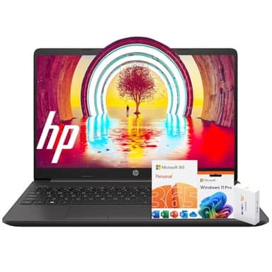HP 15 Laptop(Include 1 Year Office 365), 16GB RAM, 256GB SSD, 15.6" FHD 1080p IPS Display, AMD Athlon Silver 3050U Processor, Ethernet Port RJ-45, SD Card Reader, Windows 11 Pro, WOWPC Recovery USB