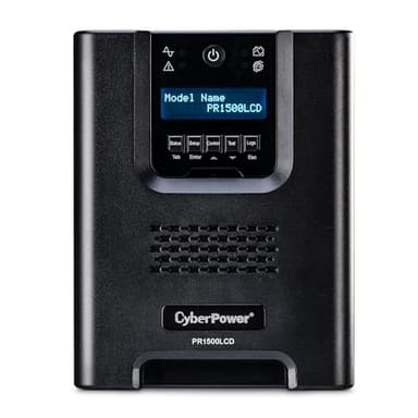 CyberPower PR1500LCD Smart App Sinewave UPS System, 1500VA/1500W, 8 Outlets, AVR, Mini-Tower