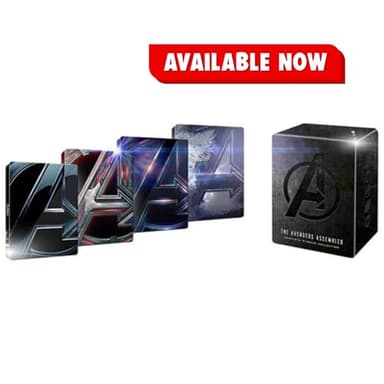 Avengers Complete 4-Movie Collection Limited Steelbook Box Set Edition [4K UHD +Blu-Ray] [Amazon Exclusive 2025]