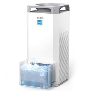 Afloia Humidifier for Bedroom Large Room - Mist Free Evaporative 2 in 1 Humidifier and Air Purifier in One Combo for Home with Top Fill 5L Tank/Humidity&Air Quality Sensor/2-24H Timer