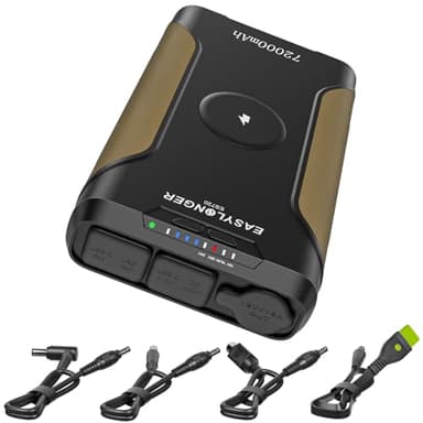 EASYLONGER CPAP Battery Backup Power Supply ES720, 266.4Wh(Exceeds Airline Limit) for AirSense 11, AirSense 10, AirCurve 10, AirMini, Philips Dreamstation/ 2, Emergency Battery for Outdoor Camping