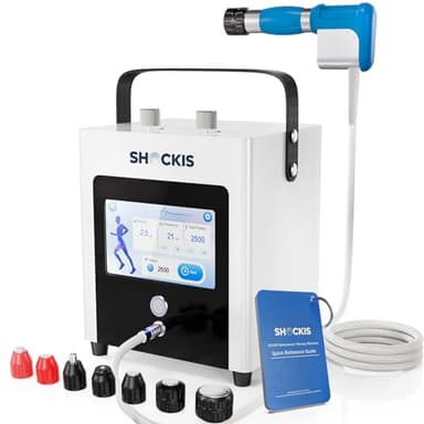 SHOCKIS Shockwave Therapy Machine, Shockwave Therapy Device, FSA/HSA Eligible ESTW Machine, Shockwave Therapy Machine for Pain Relief Therapy, Hip Pain Relief, Portable Shockwave Machine