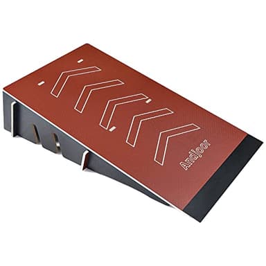 Andjoor Skateboard & Bike Ramp - Scooter, BMX, RC Car & Skate Ramp for Kids - Display Stand Holder