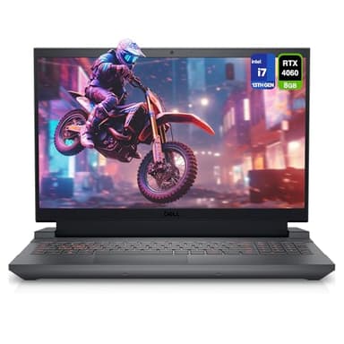 Dell G15 5530 Gaming Laptop, 13th Gen Intel Core i7-13650HX, 64GB DDR5 RAM, 4TB PCIe SSD, 15.6" FullHD Display, RTX 4060, Backlit Keyboard, Windows 11 Home, Dark Shadow Gray - NPO Backpack