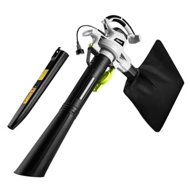DEKOPRO 12 Amp 3 in 1 Electric Leaf Blower Corded, Leaf Vacuum and Mulcher Lawn Care Tools with 40L Leaf Collector Bag for Yard, Garden 450CFM