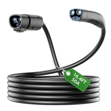 Otytkgo Extension Cord for Tesla, 16.4FT 50A 240V Tesla Charger Extension Cable with NACS Plug, Compatible with Model Y/X/3/S, Level 1/2 Charger Extension for Mobile Connector & Wall Connector