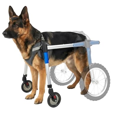 Dog Wheelchair Front Wheel Kit for Upgrading Hind Leg Wheelchair to Four Wheel Chair (XXL)