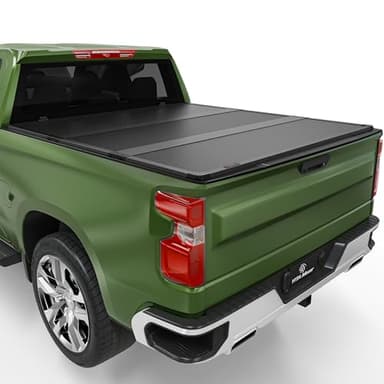 YITAMOTOR FRP Hard Tri-fold Truck Bed Tonneau Cover Fits for 2014-2018 Chevy Silverado/GMC Sierra 1500, Fleetside 5.8 ft Bed