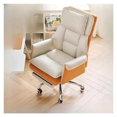 GFAZXDS Office Chair, Support Back Executive Office Chair Fancy Nordic Comfy Computer Office Chair Designer Cadeira De Gamer Salon Furniture,Yellow-One Size
