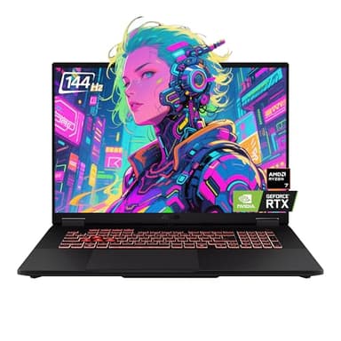 ASUS TUF A18 Gaming Laptop, 18" FHD+ 144Hz Display, AMD Ryzen 7 260(>i7-14650HX), NVIDIA GeForce RTX 5060, 32GB D5 RAM, 1TB SSD, Backlit Keyboard, Wi-Fi 6E, FHD Camera, Win 11 Pro, w/BWE Accessories