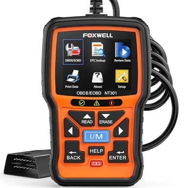 FOXWELL NT301 OBD2 Scanner Live Data Professional Mechanic OBDII Diagnostic Code Reader Tool for Check Engine Light