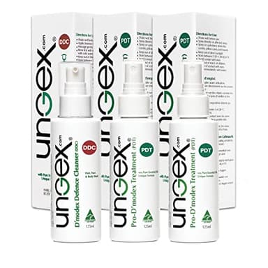 Demodex Treatment | Ungex | Acne Rosacea, Itching, Eczema | 3 in 1 | Essential Kit A2