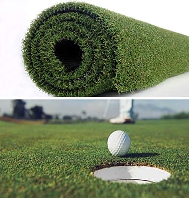 Petgrow Pro Putting Green Golf Artificial Grass Turf 6FTX10FT， Indoor Outdoor Golf Training Mat, Synthetic Fake Grass for Baseball Football Gym Sports