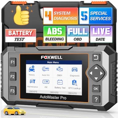 2026 FOXWELL NT614 Elite OBD2 Scanner with 5 Resets ABS Bleeding, SAS Calibration, Oil, EPB, Throttle, Upgrade of NT604 Code Reader Scan Tools, ABS SRS Engine Transmission Battery Test Car Scanner