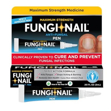 Fungi-Nail Pen Applicator Anti-Fungal Solution, Kills Fungus That Can Lead to Nail & Athlete’s Foot with Tolnaftate & Clinically Proven to Cure and Prevent Fungal Infections, 0.101 Fl Oz (Pack of 1)