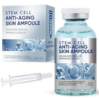 Stem Cell Serum for Face, Anti Aging Face Serum to Smooth Wrinkles, Intensive Repair Ampoule for Hydration and Revitalization, 35 ML