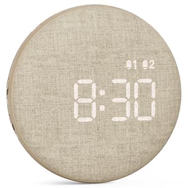 REACHER Travel Vibrating Alarm Clock for Heavy Sleepers Adults, Silent, Dual Alarm Clock, Compact Under Pillow Bed Shaker, Rechargeable Battery Operated, Small, Portable