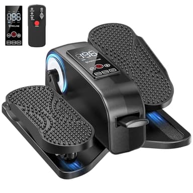 Under Desk Elliptical Machine Elliptical Leg Exerciser as Seen on TV for Senior with Remote Control Portable Quiet Electric Seated Pedal Exerciser with 12 Adjustable Speed