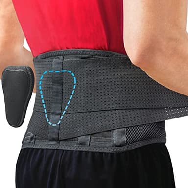 Sparthos Back Brace for Lower Back Pain - Immediate Relief from Sciatica, Herniated Disc, Scoliosis - Breathable + Lumbar Support Pad - For Men & Women - Fits 31–38″ Waist (Small, Check Size Chart)