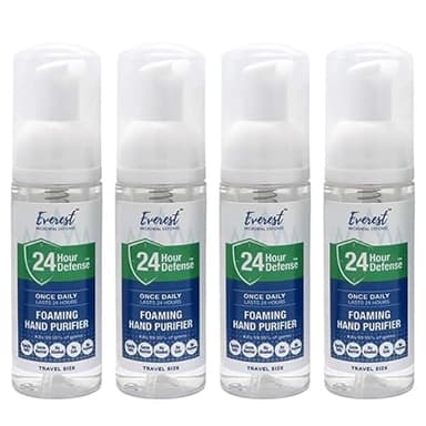 24 Hour Defense Foaming Hand Sanitizer | Kills 99.99% Of Germs | Stays Effective Throughout Hand Washings For 24 Hours Of Lasting Protection | Rich, Moisturizing Foam | Fragrance Free (4 Pack)