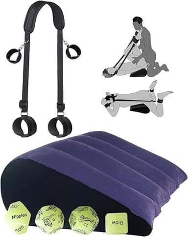 2025 Newly 3 in 1 Sex Wedges Pillow and Ramps for Hip Bondage Kit Adults Sex Handcuffs, Sex Wedges for Hip Sex Pillowcase Wedge Pillow Set, Sex Furniture - Ramps Cushions Sweatshirt W2S6