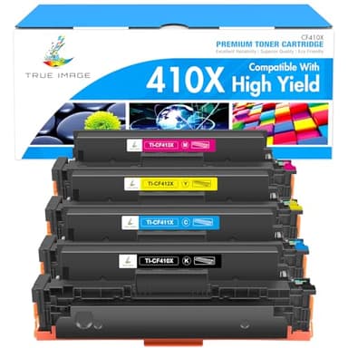 410X Toner Cartridges 4 Pack M477fnw Compatible Replacement for HP 410X 410A Color Laserjet Pro MFP M477fdw M477fdn M477fnw M452dn M452nw M452dw M377dw M477 M452 CF410X CF411X CF412X CF413X Printer