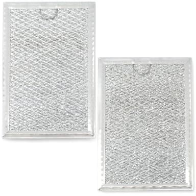 GLOXTED 2Pcs Microwave Grease Filters Compatible with GE JVM7195SK6SS PNM9216SK5SS JVM7195EK5ES JNM7196DK5BB JVM7195DK5WW JNM7196SK6SS Microwave Oven Aluminum Filter Set Replacement Part